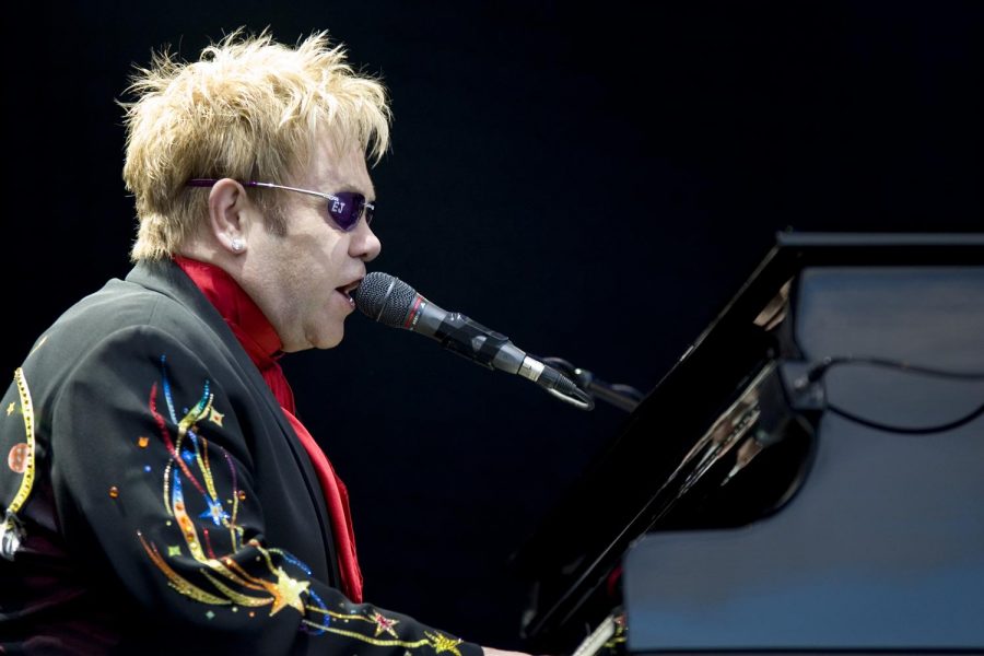 Celebrating the life of the late Princess, Elton John performs his single Candles in the Wind 97