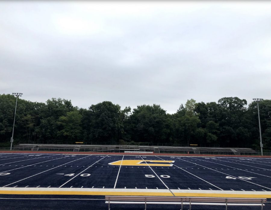 Colonia Highs iconic blue turf.