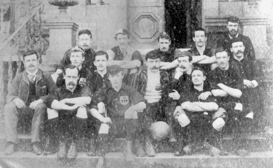 Seen here is the Sheffield Football Club from the year 1890, which is one of the teams from the first 50 seasons of this historic club.