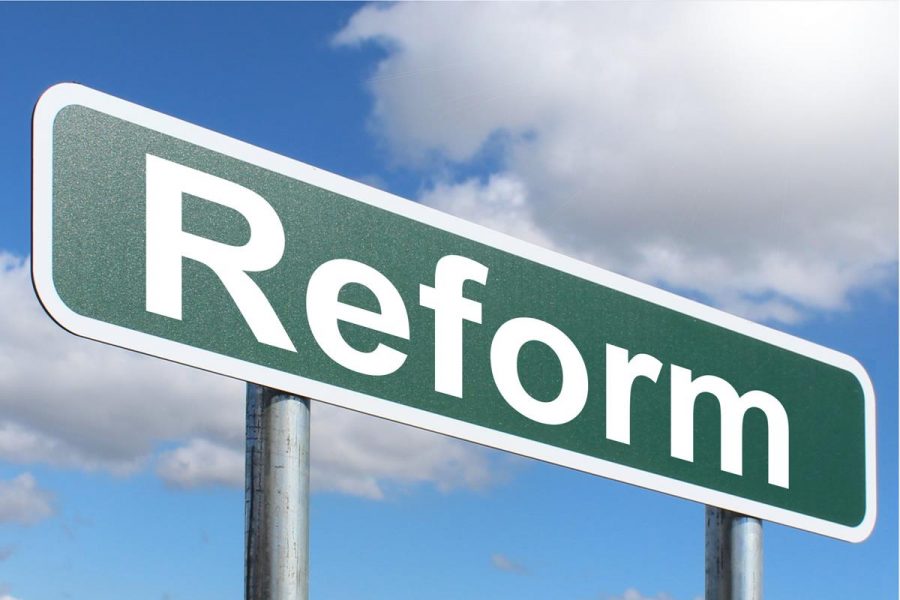 Reform is to improve via change.
