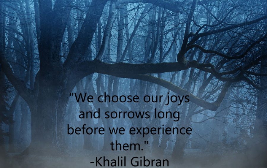 This quote was said by a Lebanese- American writer and poet, Khalil Gibran.