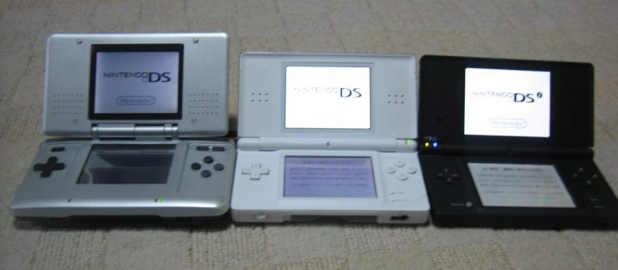 The Nintendo DS was released in 2004 (left), then followed by the Nintendo DS lite which was released in 2006 (center), and then followed by the DSI. The DSI was released in 2009 and featured internet connectivity.