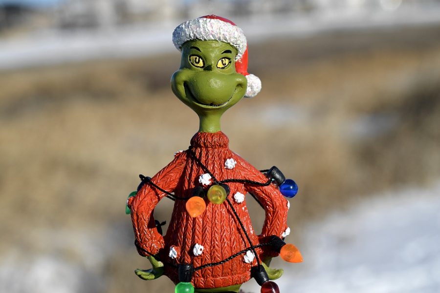 A picture of the Grinch, who was a movie character that was not very fond of Christmas.