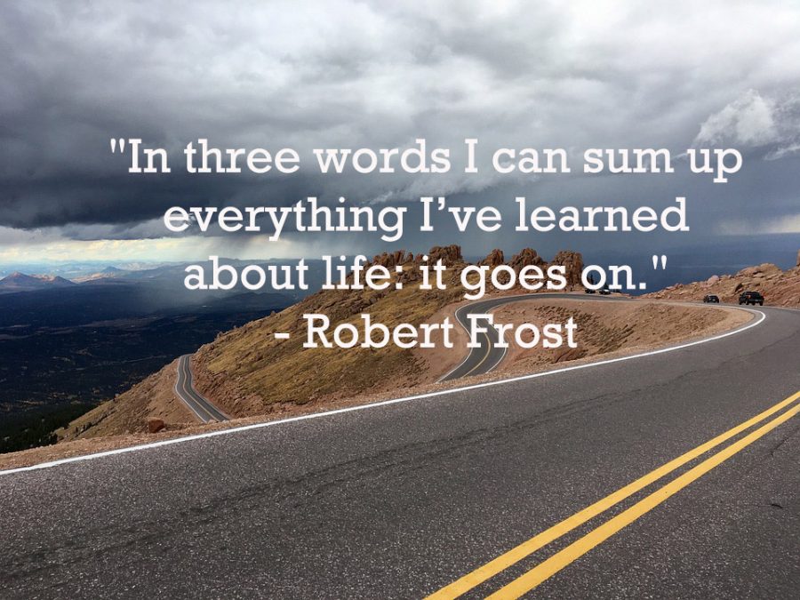 This is a quote by American Poet, Robert Frost. 