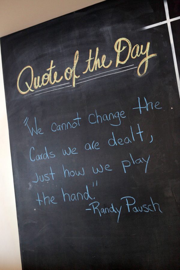 This a quote by professor, Randy Pausch.
