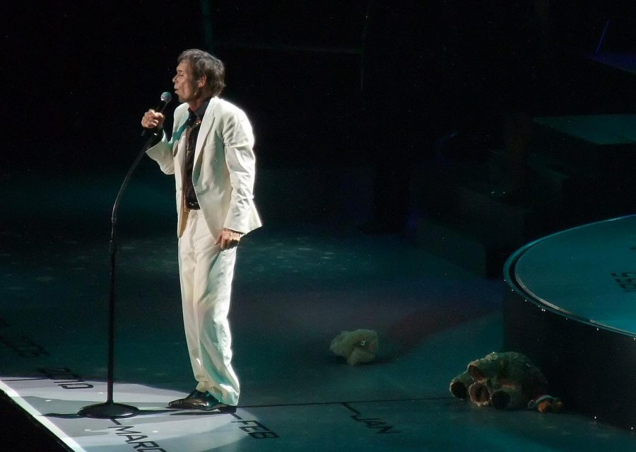 Singing Bachelor Boy, Cliff Richards sells out the arena.