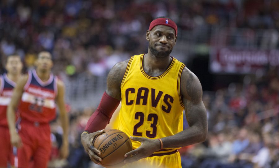 Seen here is NBA legend LeBron James, who became the youngest player to score 30,000 points in NBA history.