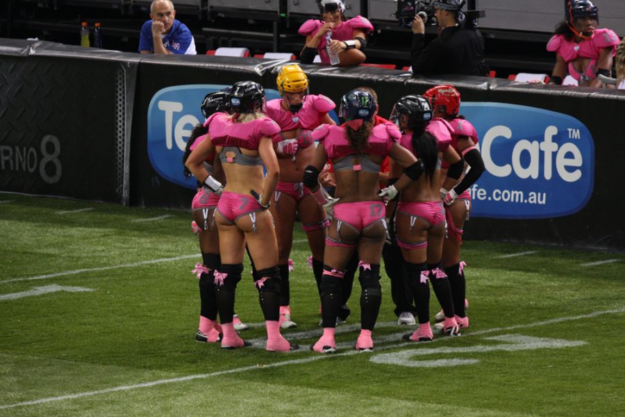 The womens lingerie football league is called the League of Legends. 