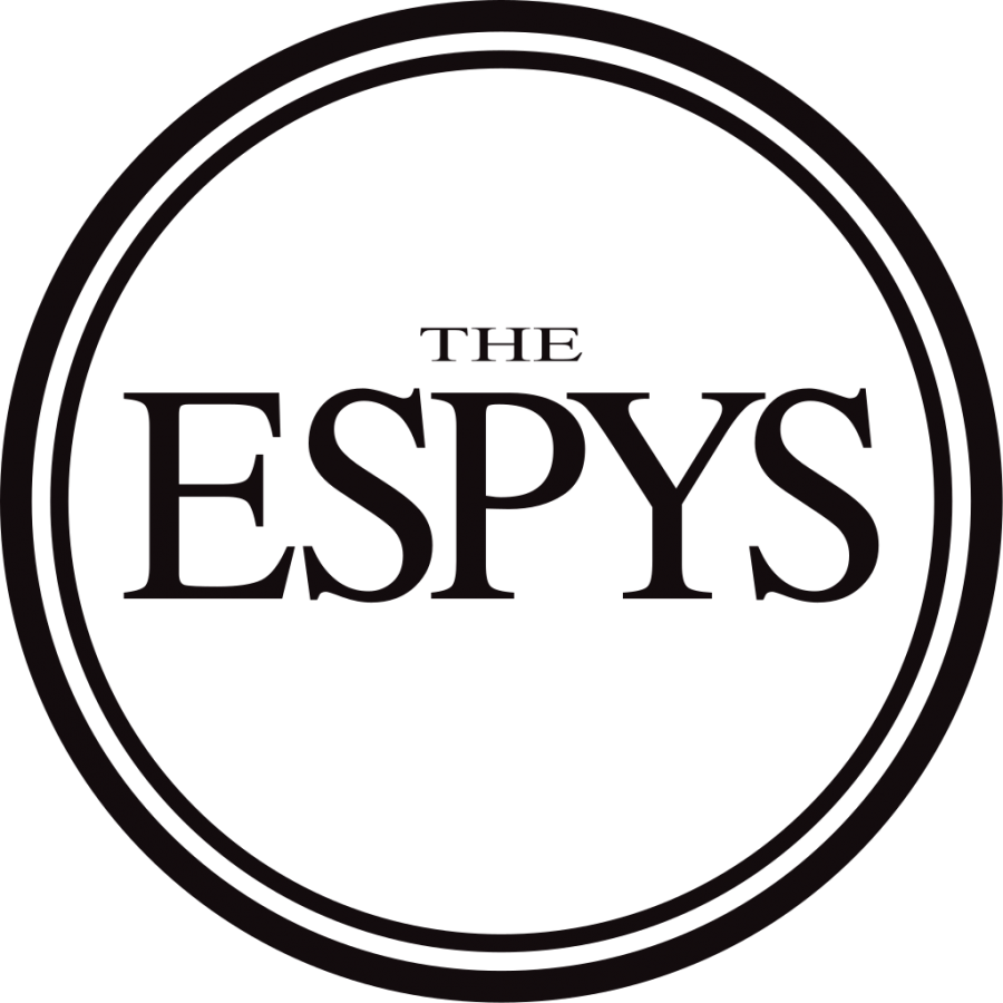Seen here is the logo for the ESPYS, the sports award show hosted by the popular TV channel ESPN.