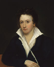 This is a picture of  English Poet, Percy Bysshe Shelley.