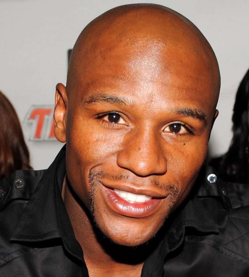 Seen here is boxing legend Floyd Mayweather, who was able to defeat Manny Pacquiao in 2015 to keep his record perfect (no losses).