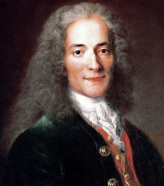 This is a picture of French Writer, Voltaire.