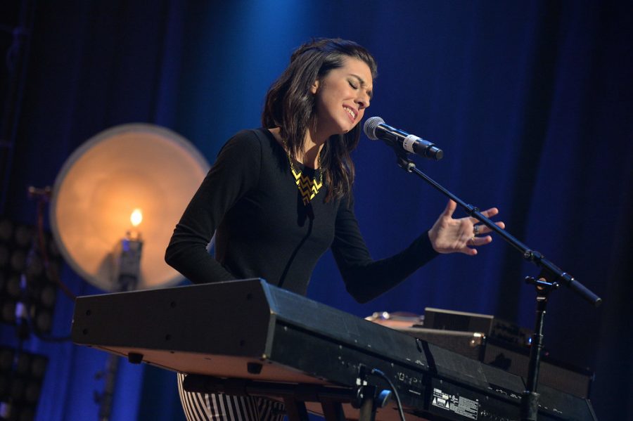 Performing at the Radio Disney concert, Christina Grimmie sings before her death. 