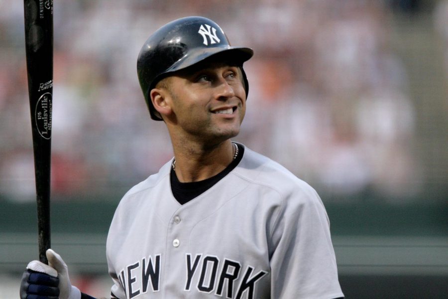 Derek Jeter hit the first November home run on this day in 2001