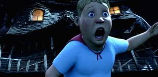 Chowder, the boy pictured, is one of the three characters in Monster House that take on the evil house.