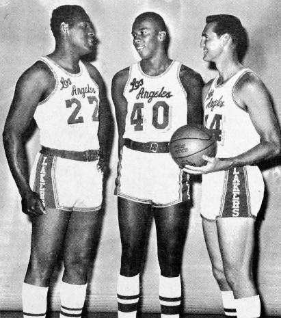 Elgin Baylor (left) dropped 70 points against the Knicks on this day in 1960