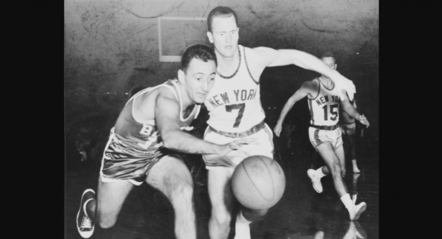 On this day in 1954 Bob Cousy (left)took home the MVP honors in the 4th NBA all star game