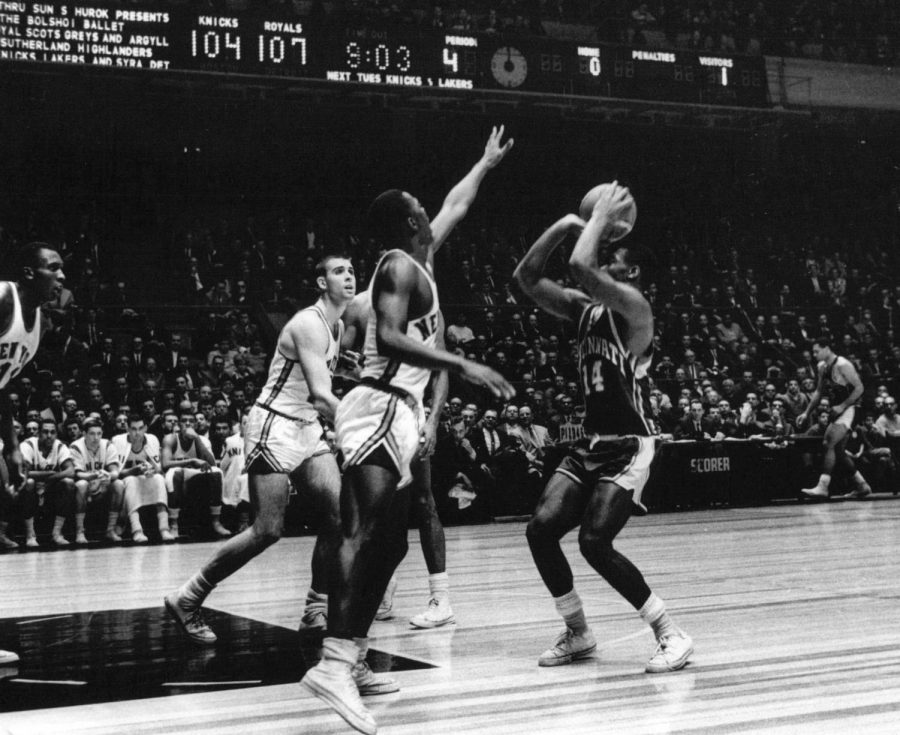 On this day in 1964 Oscar Robertson (right) and Jerry Lucas had a 40-40 game 