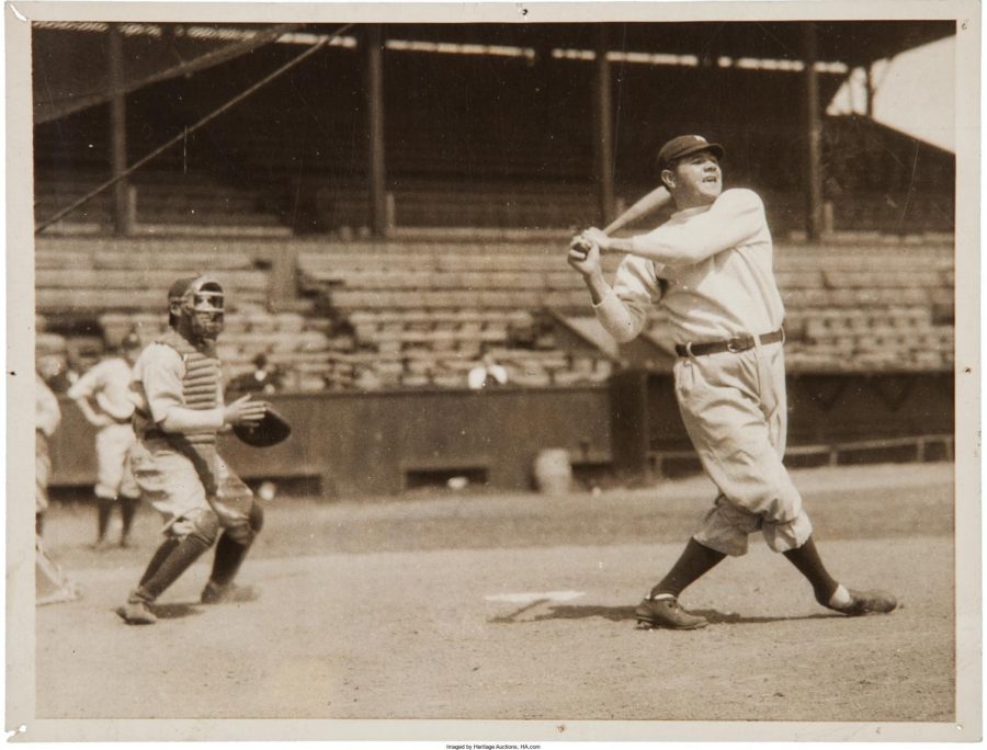 On this day in 1936 Babe Ruth (right) turned down an offer from the Reds