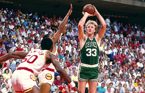 On this day in 1985 Larry Bird scored 60 points