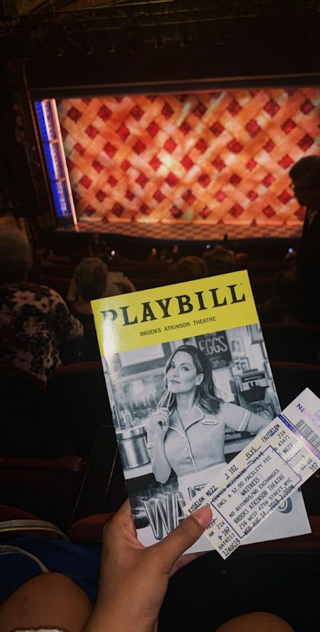 Playbill for the Waitress Musical at Brooks Atkinson Theatre. 