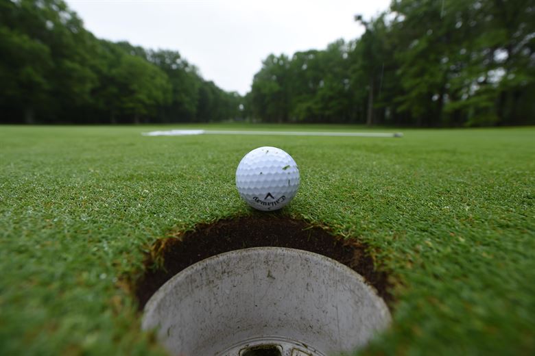 A hole in one is when you get the golf ball in the hole in one try