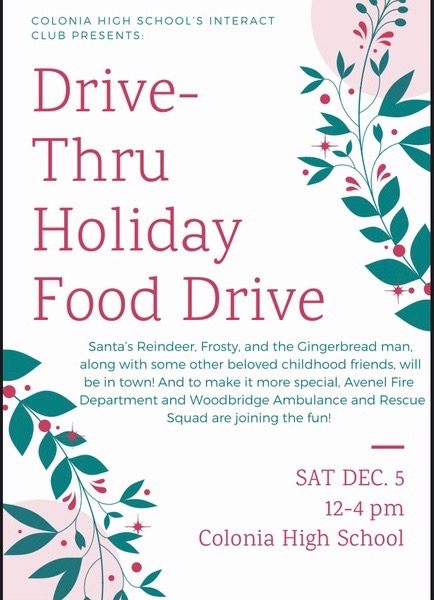 poster to advertise the Holiday Food Drive