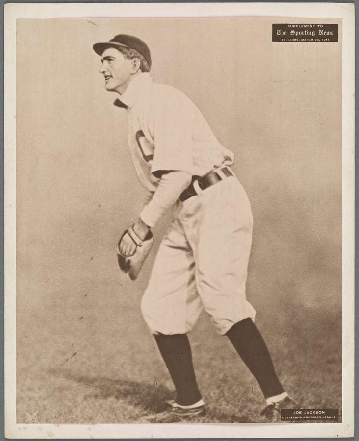This is a picture of Shoeless Joe Jackson was taken when he was a member of the Cleveland Naps.