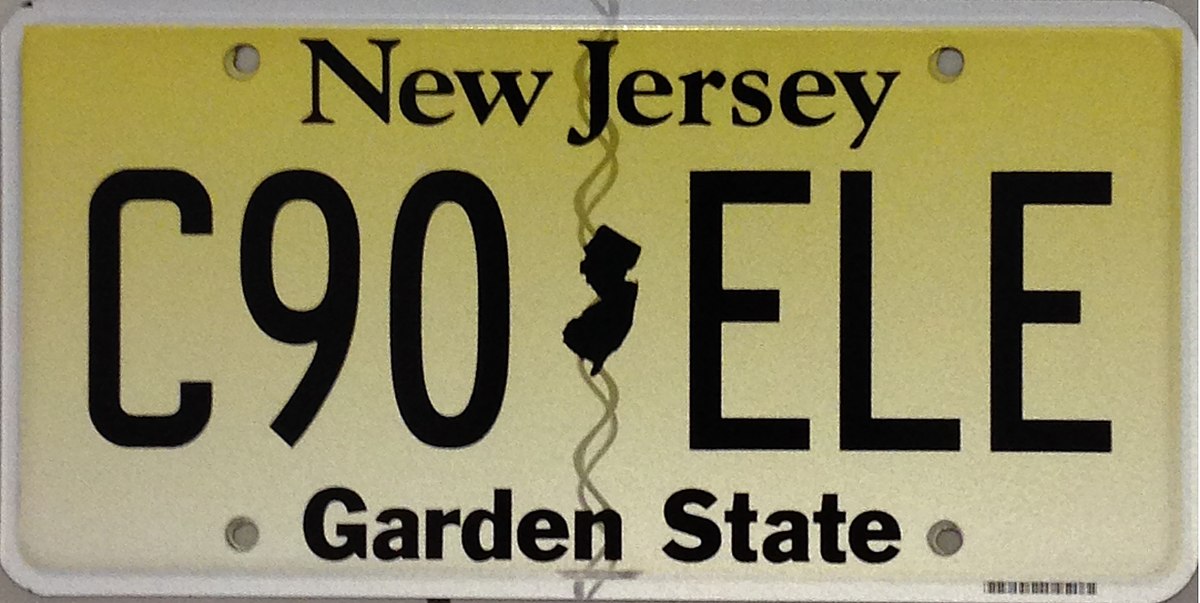 Nj license plate