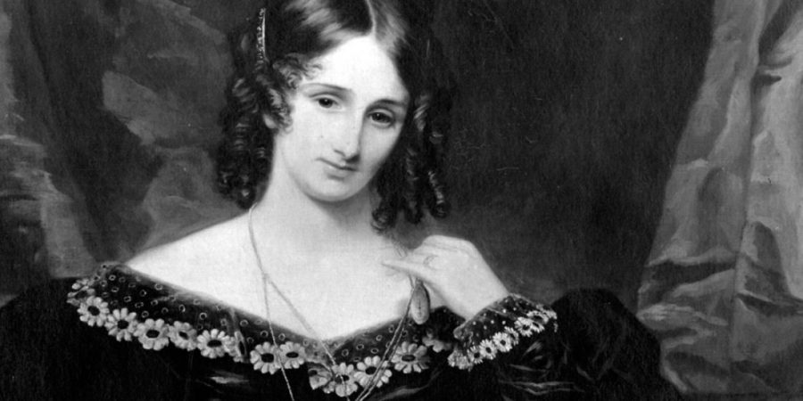 Pictured is English author Mary Shelley is most accredited for her work on Frankenstein. The novel was considered an early work of science fiction. 