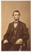 Pictured is President Abraham Lincoln on February 9, 1864. Besides American politics, he took part in various odd hobbies.
