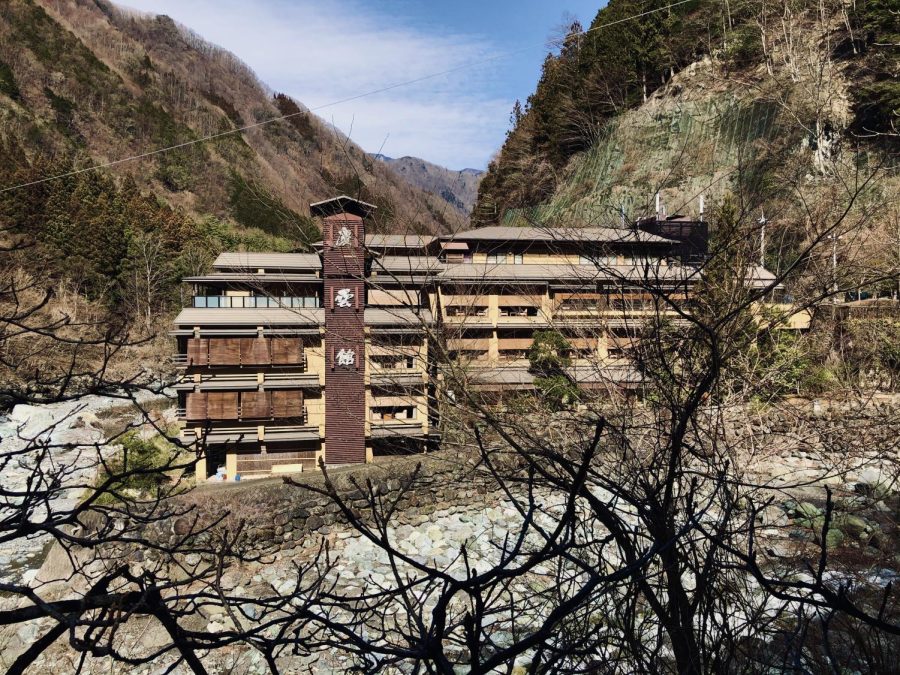 Pictured is the Nisiyama Onsen Keiunkan hotel in Yamanashi, Japan. Its set at the foot of the Japanese Alps. 