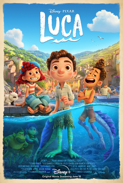 Luca released on June 18, 2021. In response to COVID-19, the film released exclusively on Disney+.