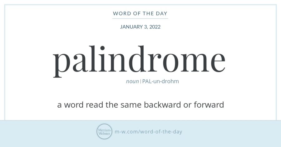 The year 2002 is a palindrome. 