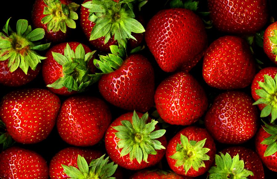 Pictured are strawberries, which many consider to be berries. However, they technically arent. 