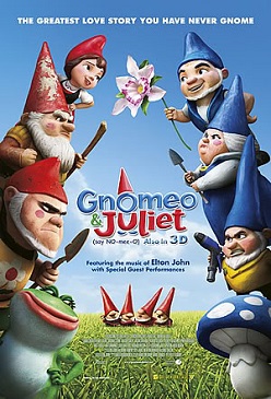 Poster for Gnomeo and Juliet. Photo via Walt Disney Studios.