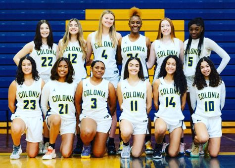 Pictured is the Colonia girls varsity basketball team. They had an overall record of 25-5.