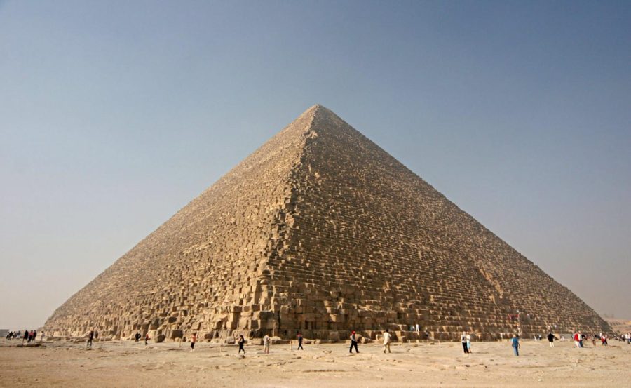 Pictured+is+the+Great+Pyramid+in+Giza%2C+Egypt.+The+ancient+site+attracts+millions+of+tourists+a+year.+