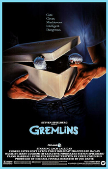Gremlins is a popular film from the 1980s. It follows a group of Mogwai that take over a town during Christmas.