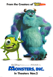 Monsters, Inc. is one of the funniest Pixar films made. It stars John Goodman and Billy Crystal.