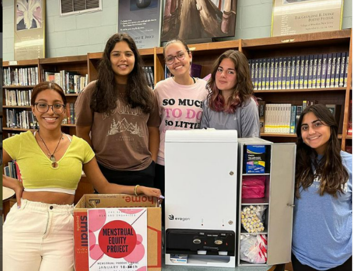 The culmination of the SLAC Menstrual Equity Project: the first of two tampon & pad dispensers for Colonia High! More info to be announced soon! A special thank you to John Marbach and HOSPECO for the donation!