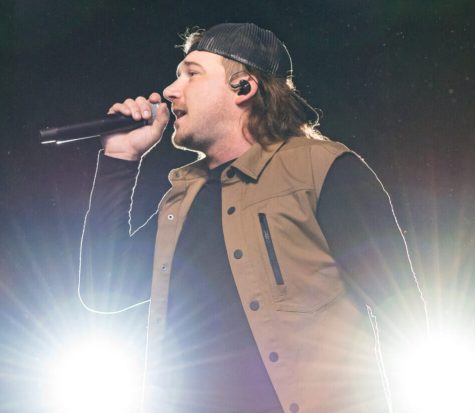 Pictured is Morgan Wallen performing in Bristol, Tennessee. He was singing at the Country Thunder Music Festival. 