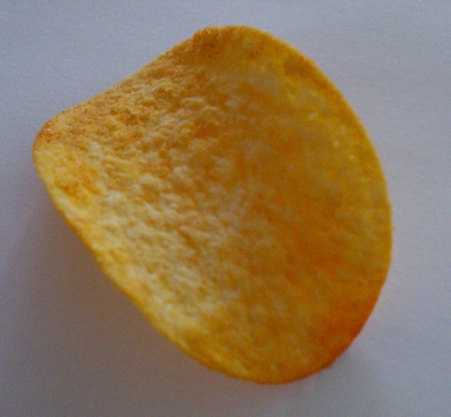 
This is no ordinary chip, this is a Pringles chip.