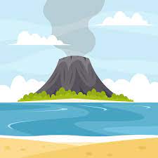 Definition: a mountain or hill, typically conical, having a crater or vent through which lava, rock fragments, hot vapor, and gas are being or have been erupted from the Earth´s crust.