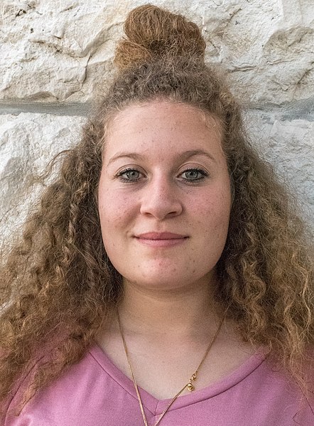 Ahed Tamimi, released Palestinian who was 16-years old when she was imprisoned. Shes now 22.