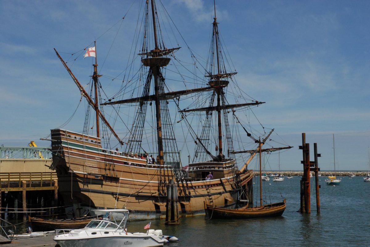 December 18, 1620, Mayflower arrives at Plymouth Harbor