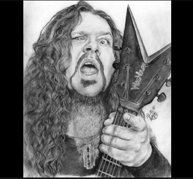 Dimebag Darrell, the tragically shot guitarist of the band Pantera, was buried in a coffin with Eddie Van Halens Bumble Bee guitar, which featured portraits of Kiss members and was personally delivered by Gene Simmons.