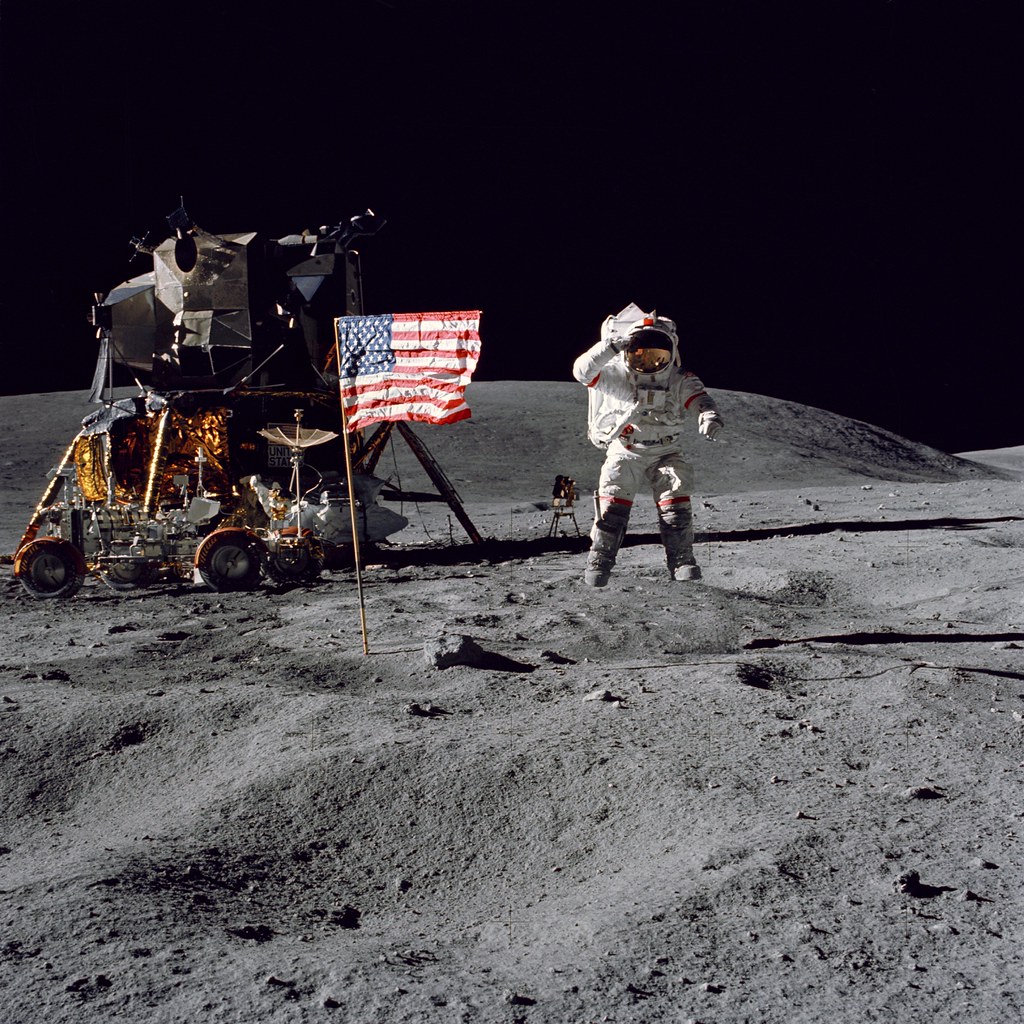 Apollo 16 on the moon