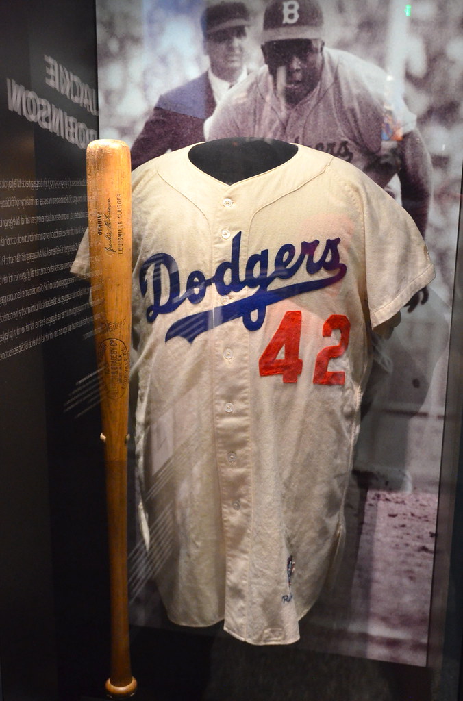 April 10, 1947- Jackie Robinson signs MLB contract with the Brooklyn Dodgers