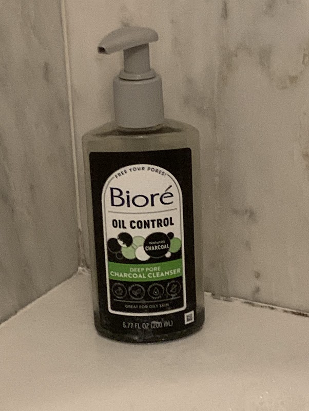 Although not sold at all grocery stores, Walmart carries Biores charcoal cleanser.